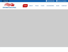 Tablet Screenshot of ontarioflagandpole.com